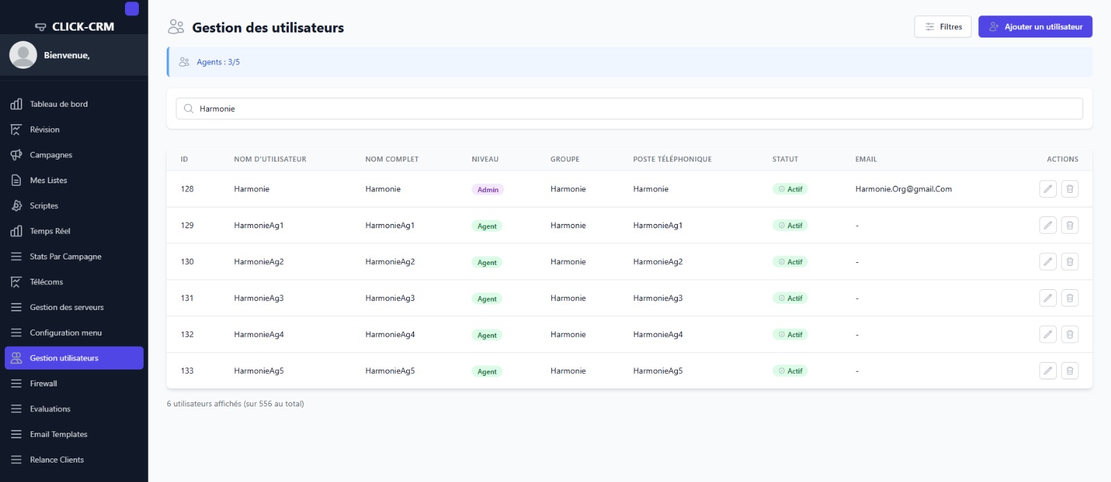 Statistiques Campagne ClickSip